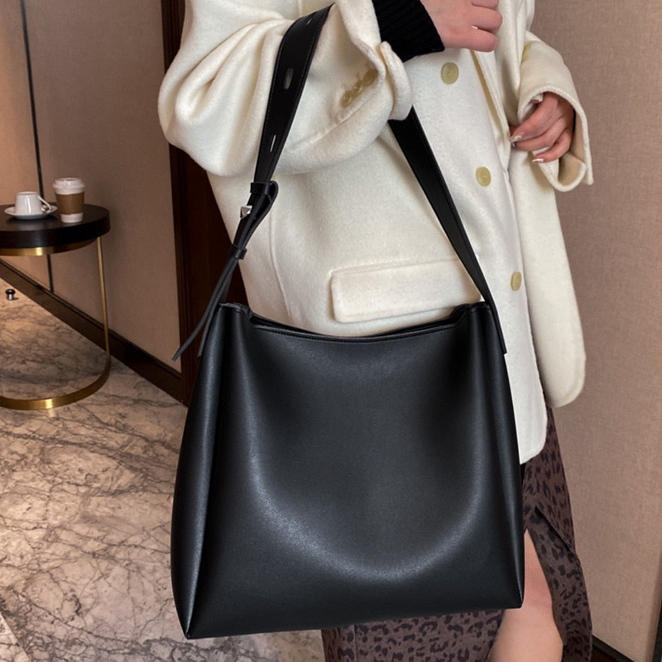 Leather Shoulder Bags - Orchid Unique
