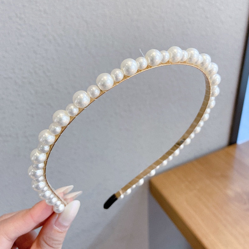 New Full Pearls Hair Bands - Orchid Unique