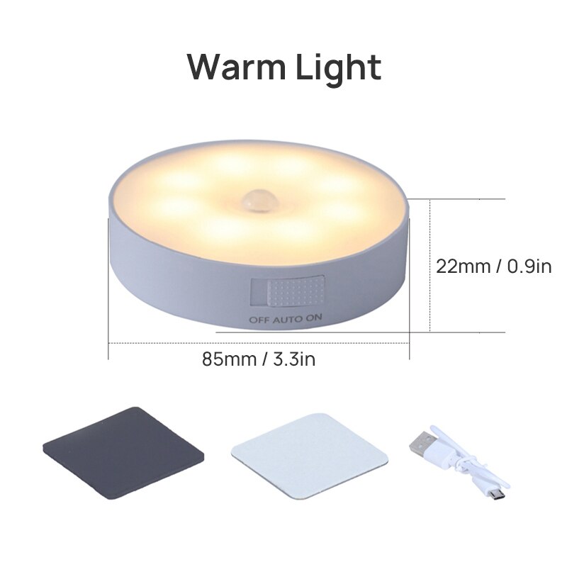 No Drilling / Aroadon Motion Sensor LED Night Light - Orchid Unique
