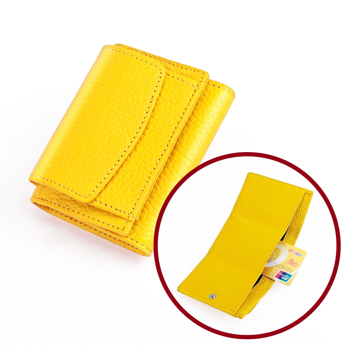 Women Genuine Leather Purses - Orchid Unique