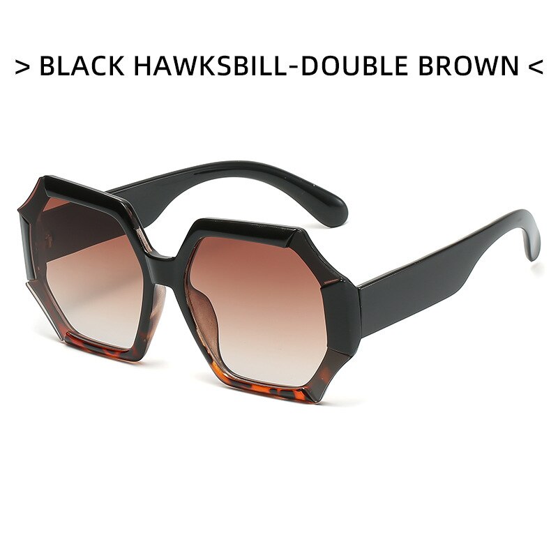 Fashion Oversize Lrregular Sunglasses Women 2022 Luxury Brand Design Retro Sun Glasses Female UV400 Eyewear Trending Products - Orchid Unique