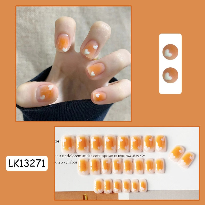 Cute Wearable Press On Nail Art - Orchid Unique
