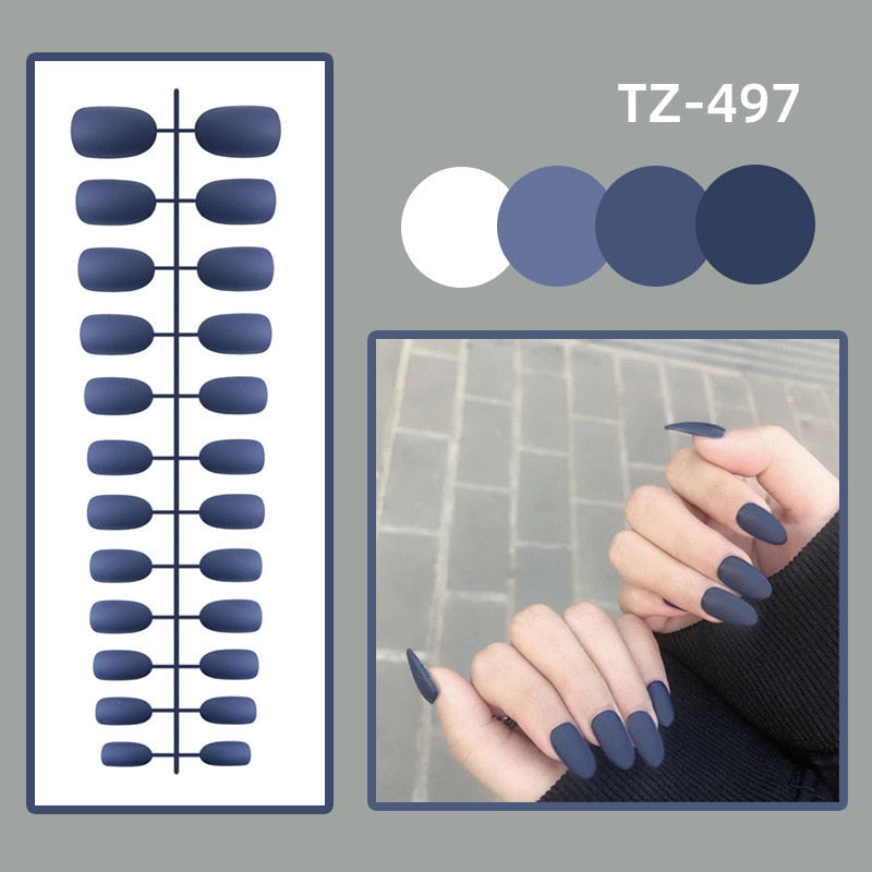 Matte False Nails Glue Square Head - Orchid Unique