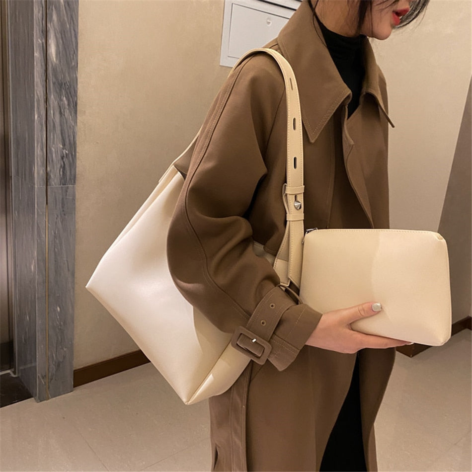 Leather Shoulder Bags - Orchid Unique