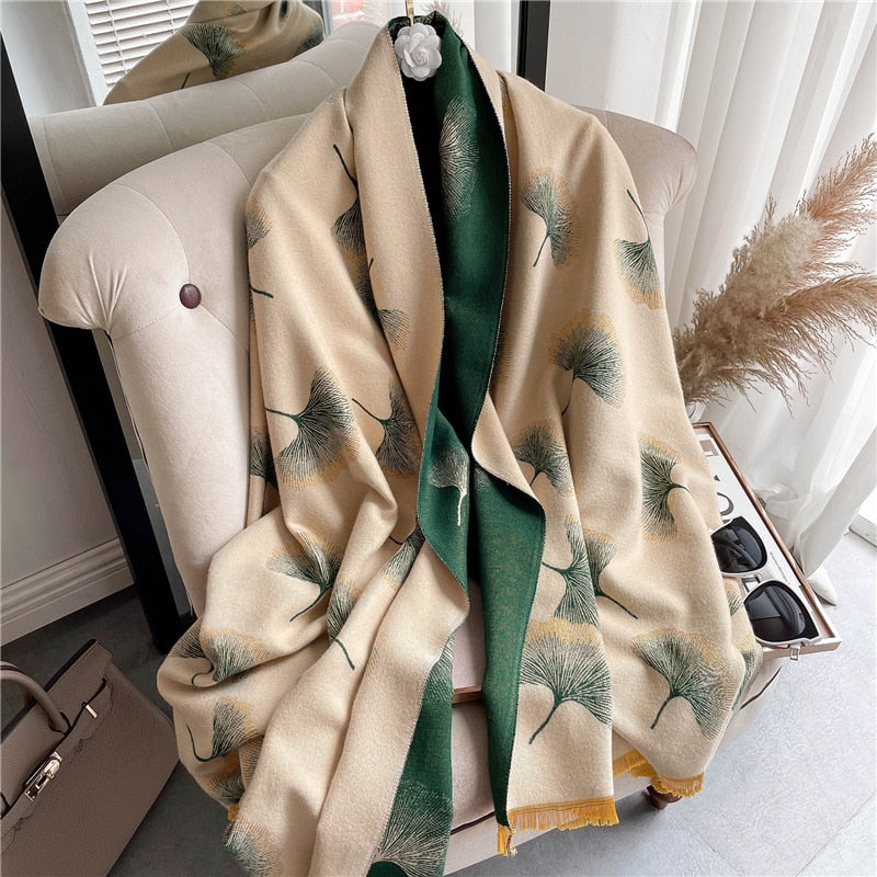 2023 Cashmere Winter Scarf for Women Luxury - Orchid Unique