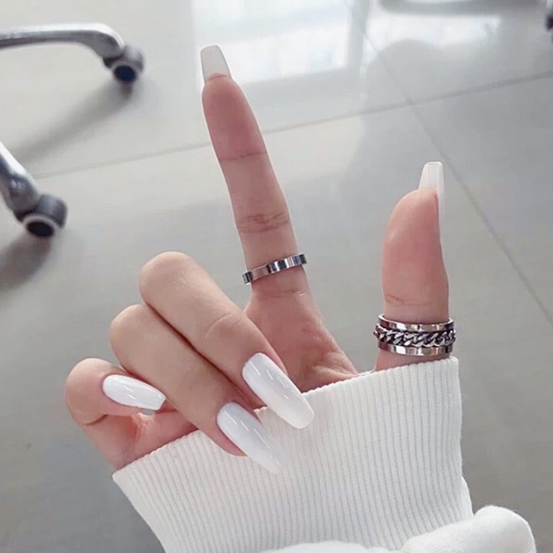 Ballerina Fake Nails Press On - Orchid Unique