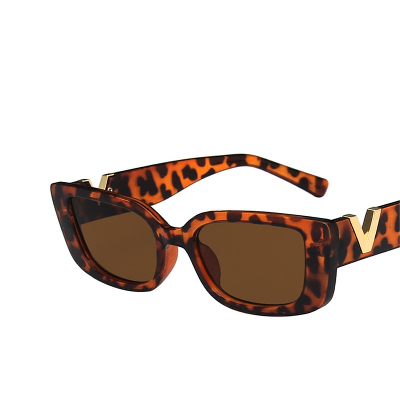 Retro Rectangle Sunglasses - Orchid Unique