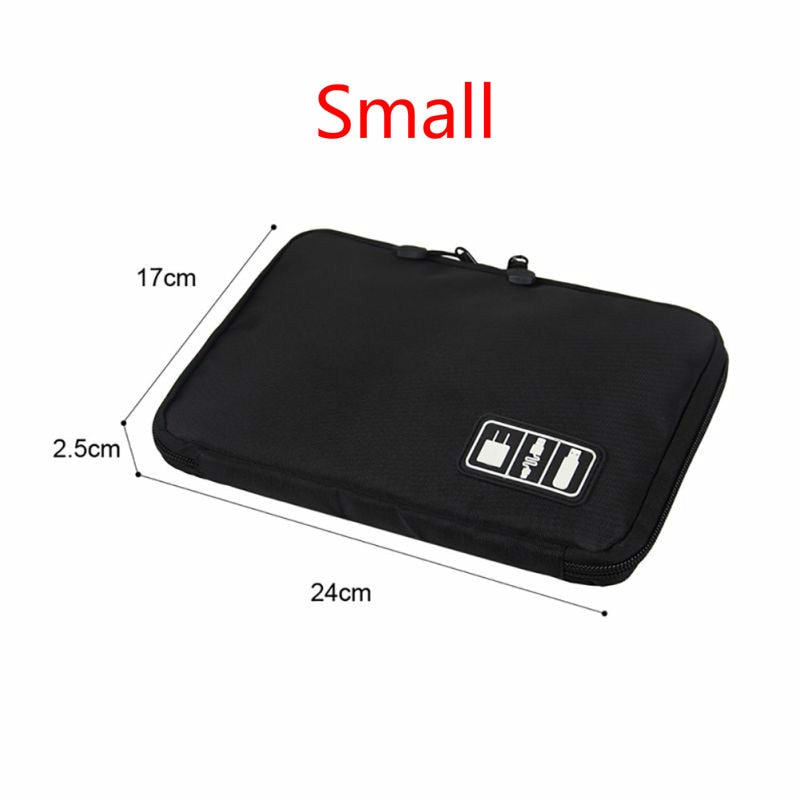 Travel Portable Digital USB Cable Bag - Orchid Unique