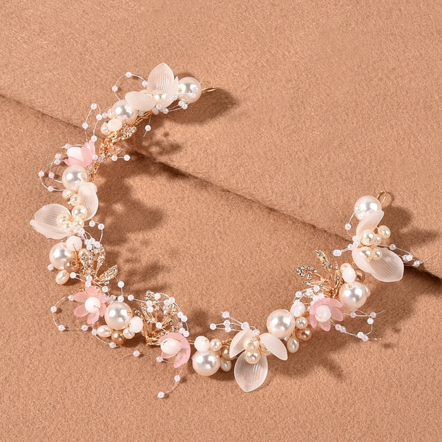 Spring Bohemian Pearl Crowns - Orchid Unique