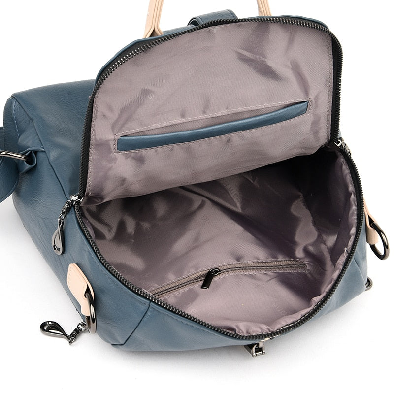 Backpack Soft Leather - Orchid Unique