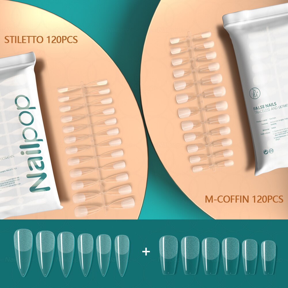 Press on False Nails - Orchid Unique