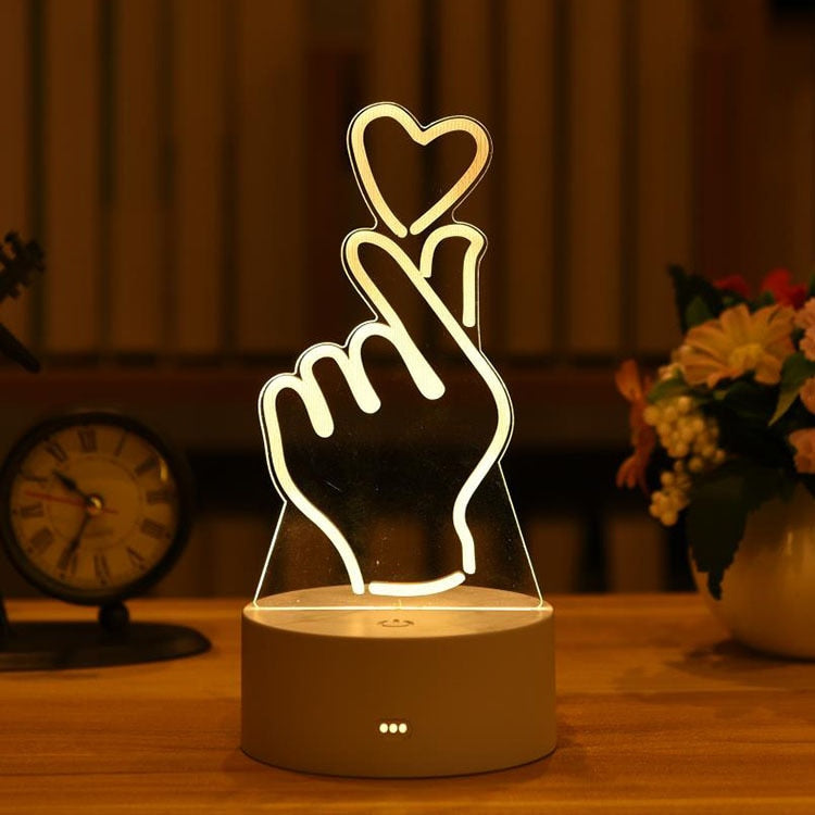 USB Led Night Light Message Board - Orchid Unique