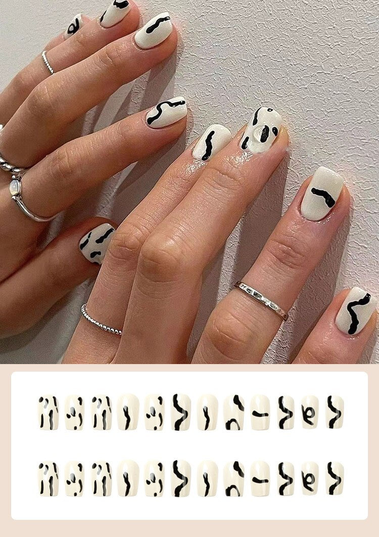 Jelly Press on Fake Nails - Orchid Unique