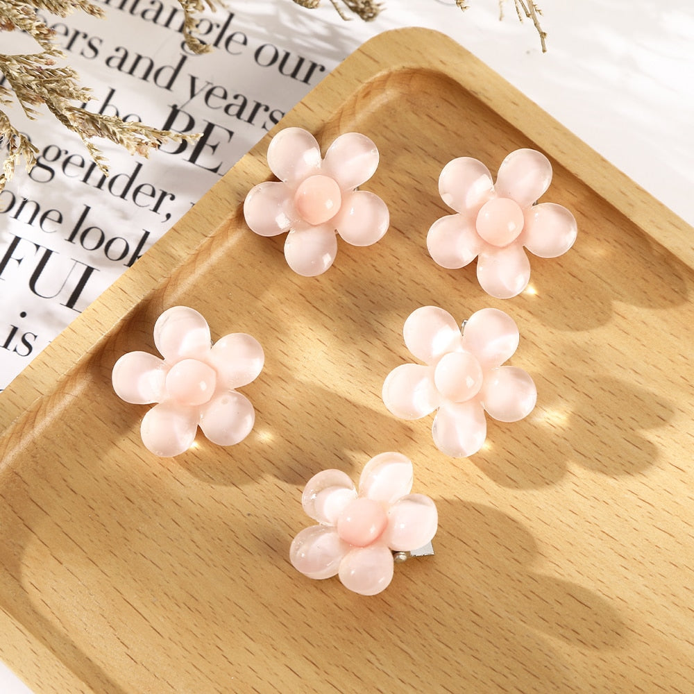 Transparent Butterfly Pink Hairpin - Orchid Unique