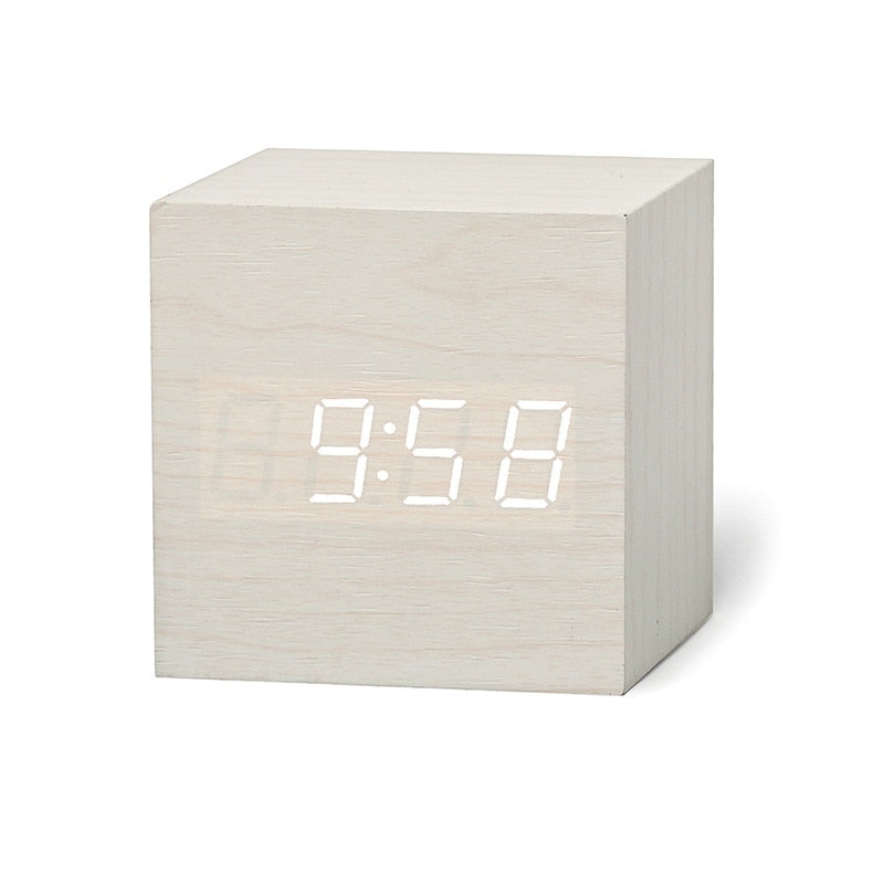 Qualified Digital Wooden LED Alarm Clock - Orchid Unique