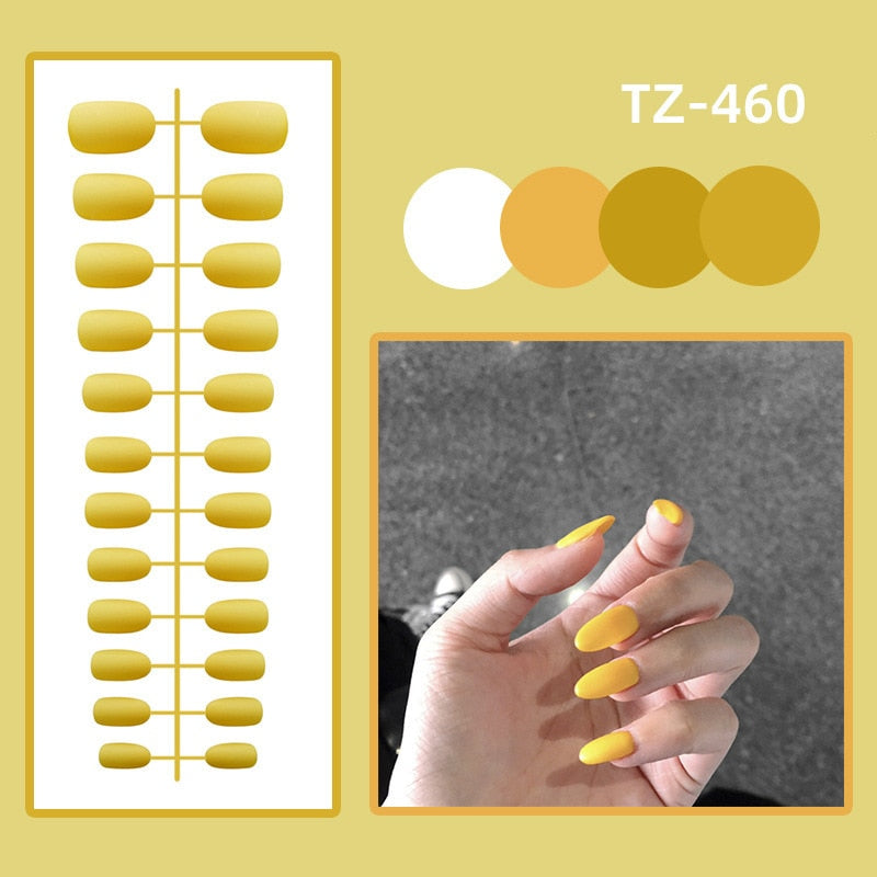 Matte False Nails Glue Square Head - Orchid Unique
