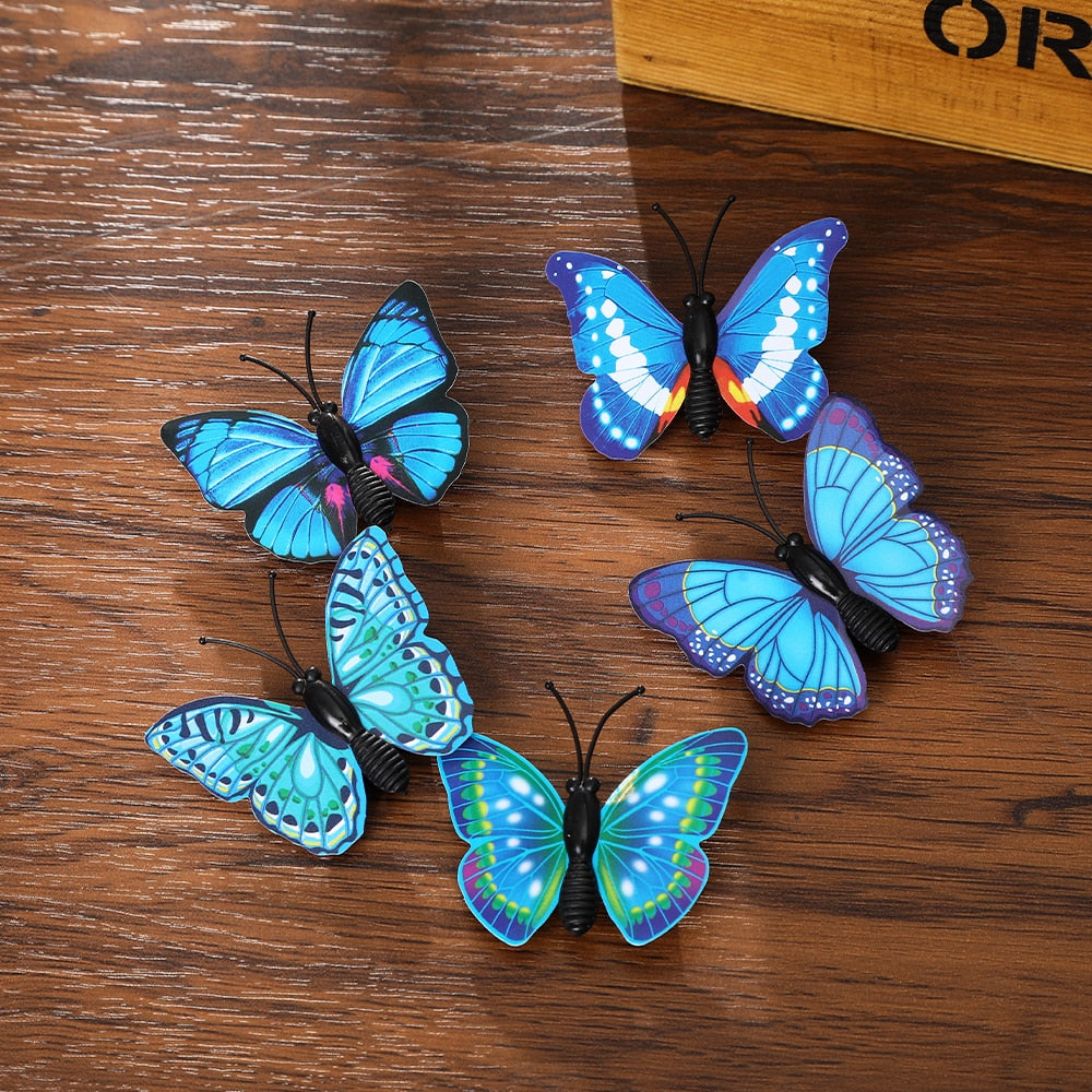 Haimeikang Handmade Blue Butterfly Headband Big Ladies Costume Hair Accessories Show Ladies Tea Show Hairband Headpieces - Orchid Unique