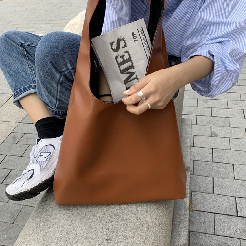 Soft Leather and Casual Women Shoulder Bag - Orchid Unique