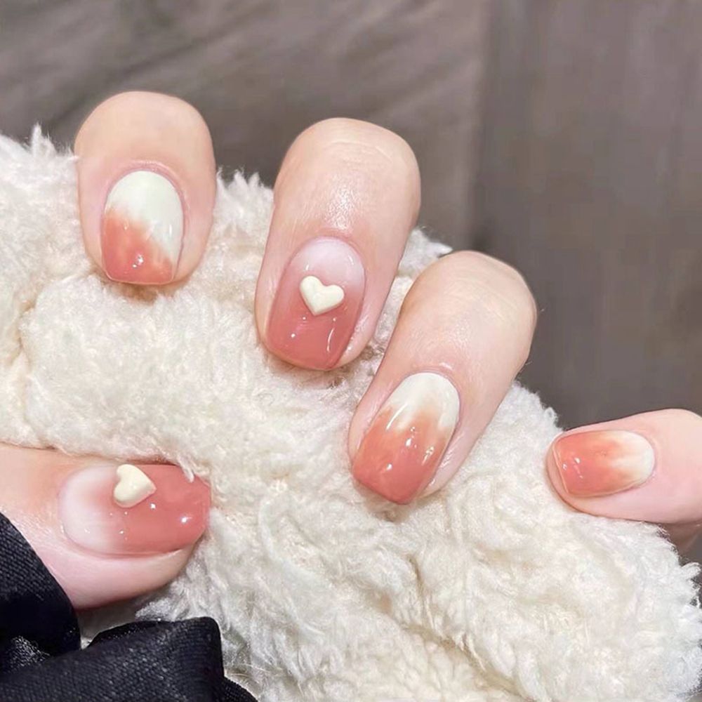 Sweet Short Round/Square Head False Nail Art - Orchid Unique