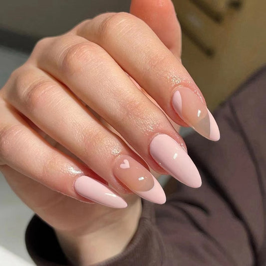 Cloud Pattern Design False Nails - Orchid Unique