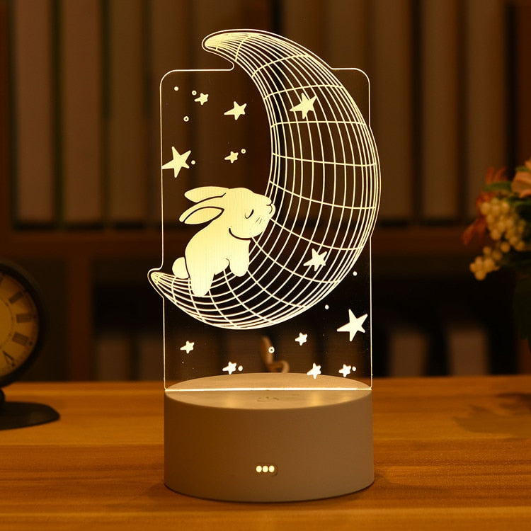 USB Led Night Light Message Board - Orchid Unique