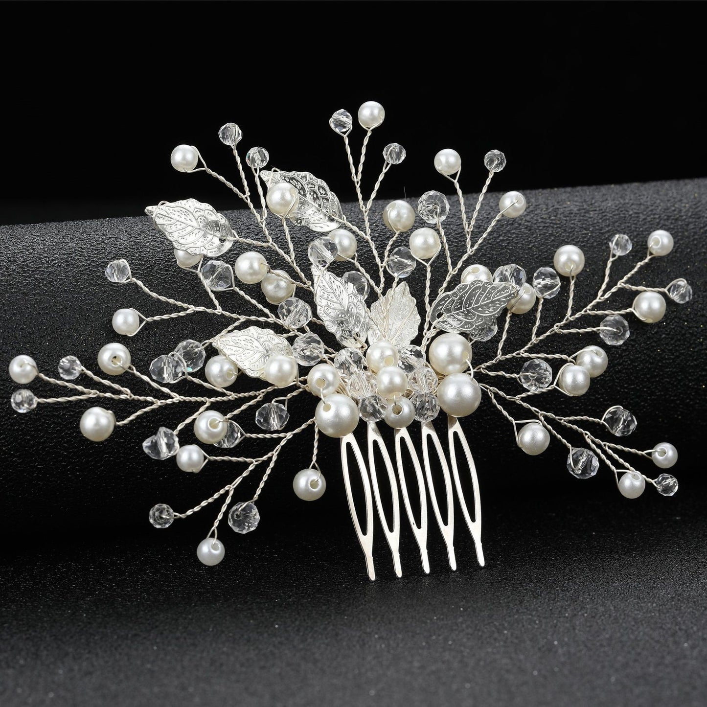 Wedding Hair Comb Pearl Hair Pins and Clips for Women Bride Rhinestone Headdress Bridal Hair Jewelry Accessories Fashion 2023 - Orchid Unique