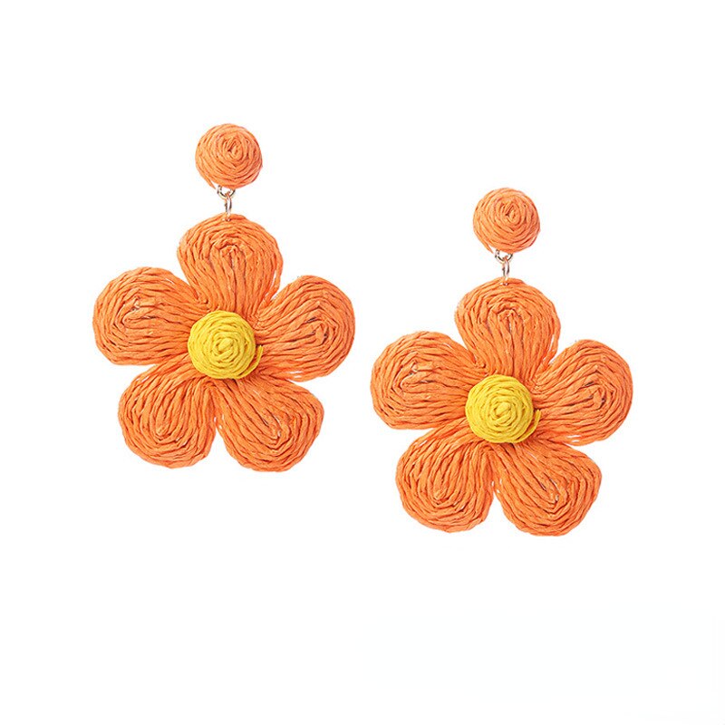 Fashion Handmade Tassel Pendant Earrings - Orchid Unique