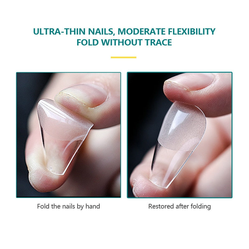 Press on False Nails - Orchid Unique