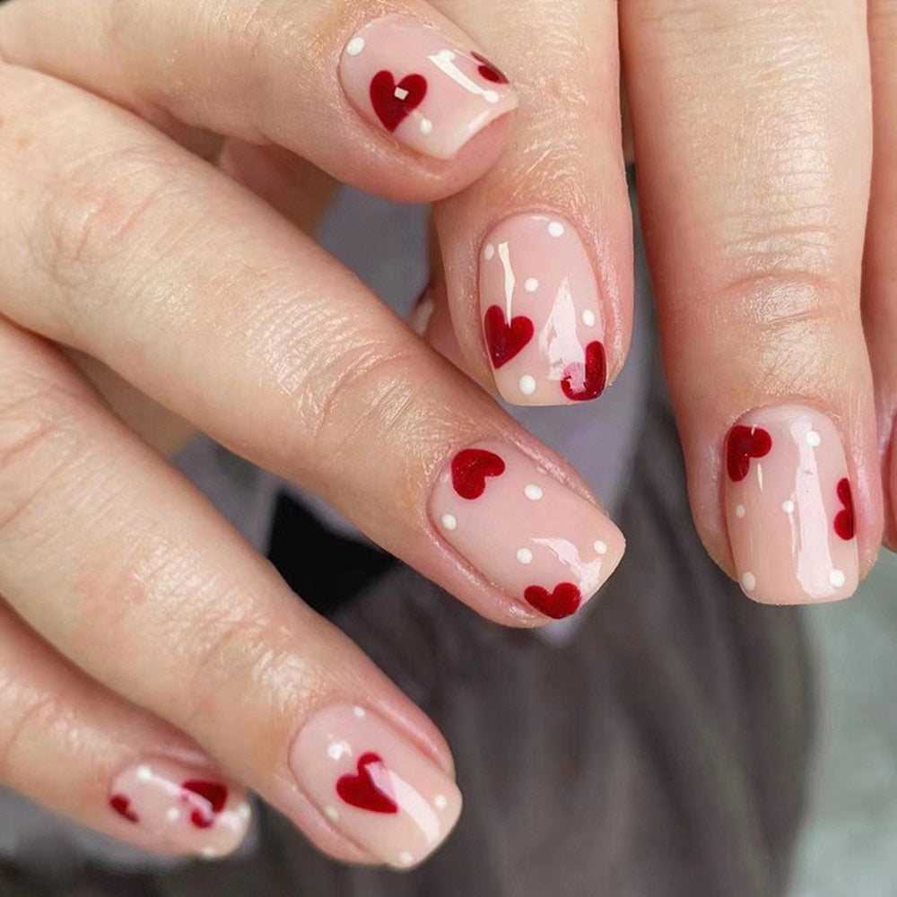 Short Round/Square Head False Nails - Orchid Unique