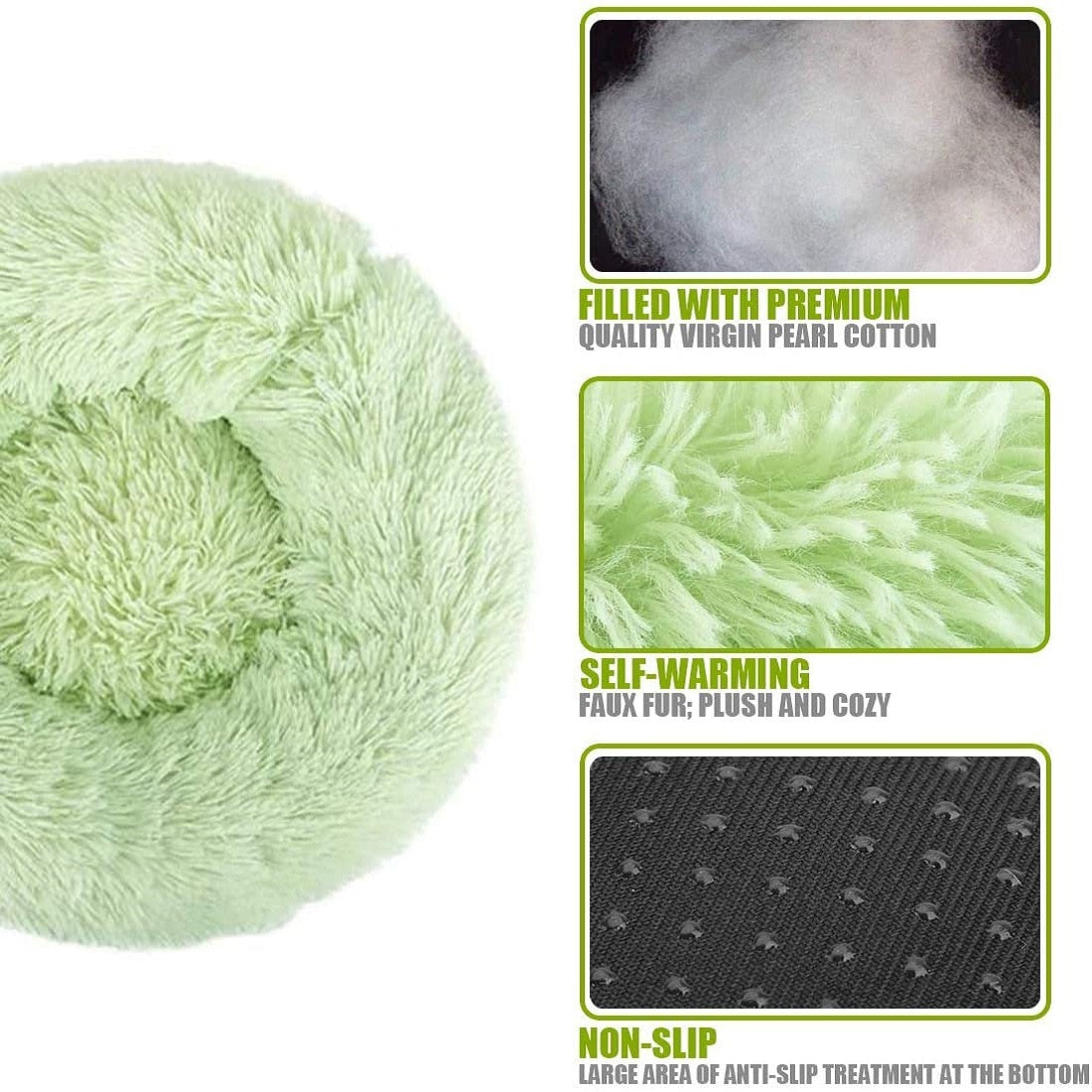 Round donut pet bed - Orchid Unique