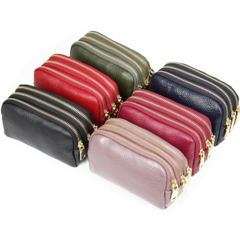 Genuine Leather Wallet - Orchid Unique