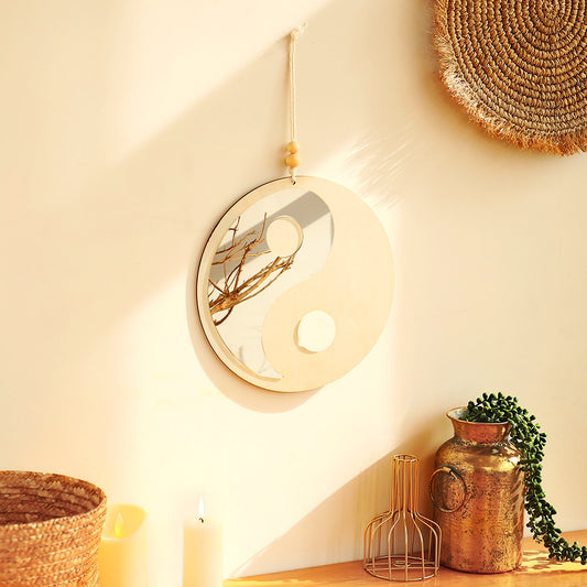 Yin & Yang Wooden Mirror - Orchid Unique  SPECIFICATIONS product name: wall mirror pieces: 1 piece for: Feng Shui Decoration for: wall decor Shape: Round Model Number: mirror Material: Wooden Default Title Yin & Yang Wooden Mirror SPECIFICATIONS product name: wall mirror pieces: 1 piece for: Feng Shui Decoration for: wall decor Shape: Round Model Number: mirror Material: Wooden (Store description)  2 1 16907457  (Store description) 14:201450482#wooden mirror Default Title Orchid  Decor