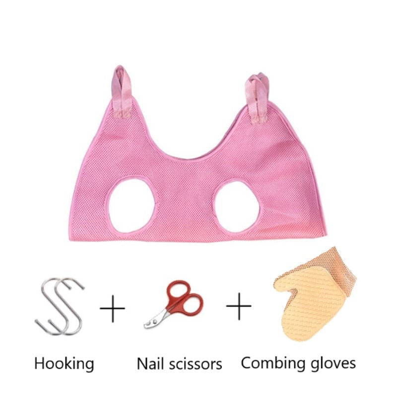 Cat Grooming Restraint Bag - Orchid Unique