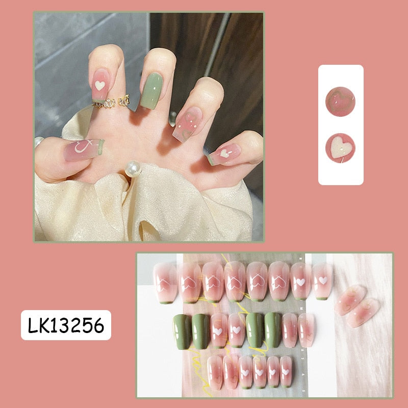 Cute Wearable Press On Nail Art - Orchid Unique