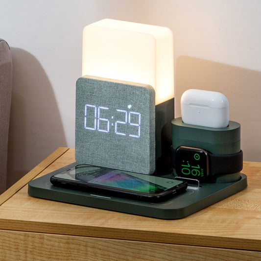 4-In-1 Fast Wireless Charger and Alarm Clock - Orchid Unique
