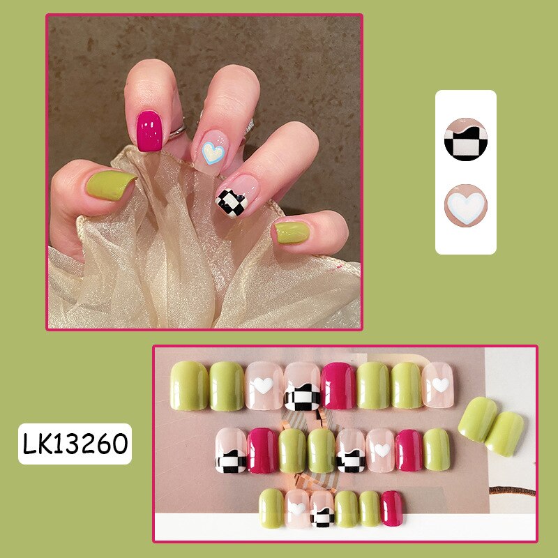 Cute Wearable Press On Nail Art - Orchid Unique