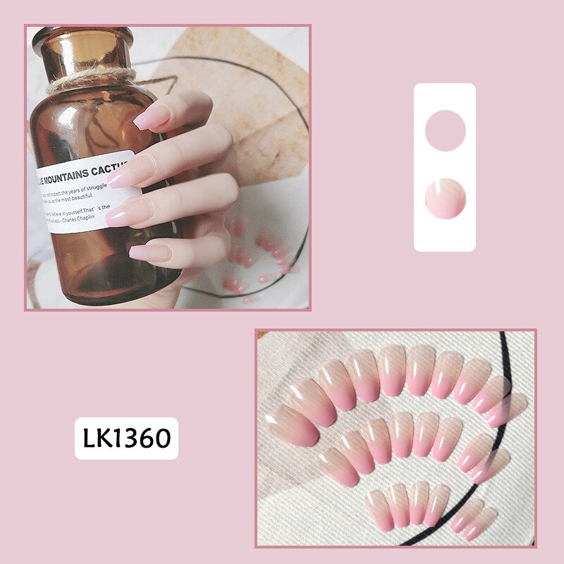 Cute Wearable Press On Nail Art - Orchid Unique