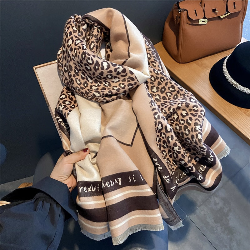 2023 Cashmere Winter Scarf for Women Luxury - Orchid Unique