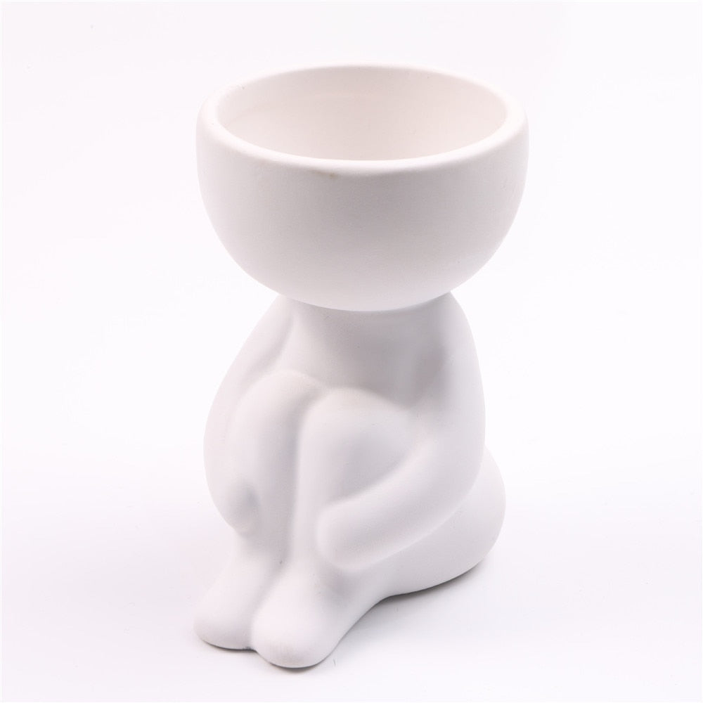 Creative Humanoid Ceramic  Vase - Orchid Unique