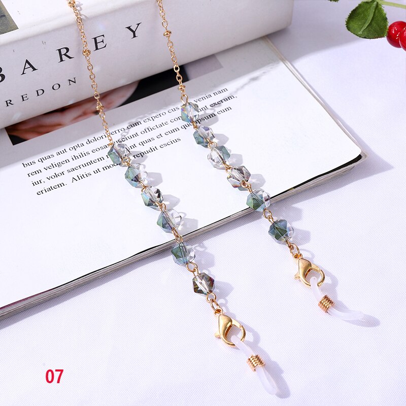 Bohemian Crystal Beaded Glasses Chains - Orchid Unique