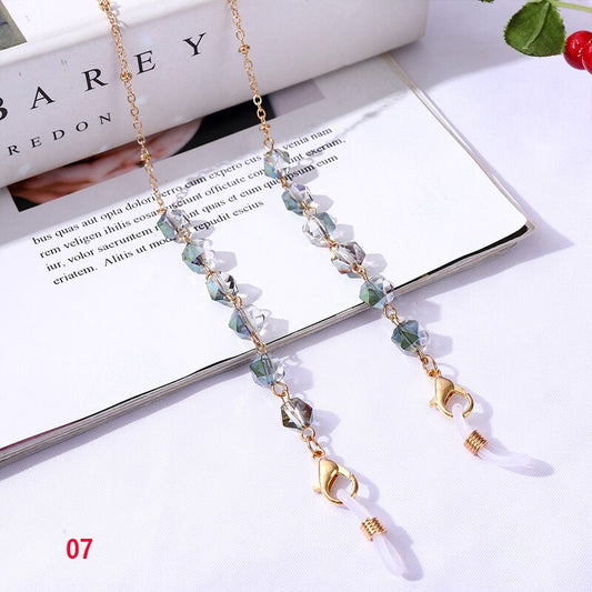 Bohemian Crystal Beaded Glasses Chains - Orchid Unique