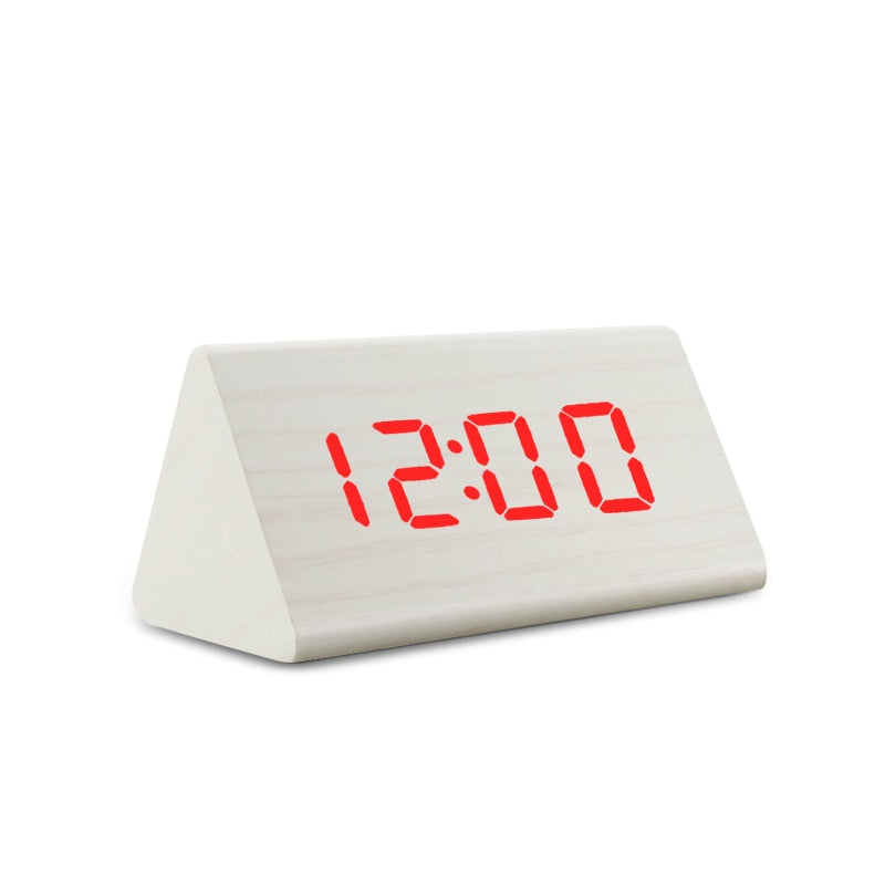 Digital Clock LED Wooden Alarm Clock Table - Orchid Unique