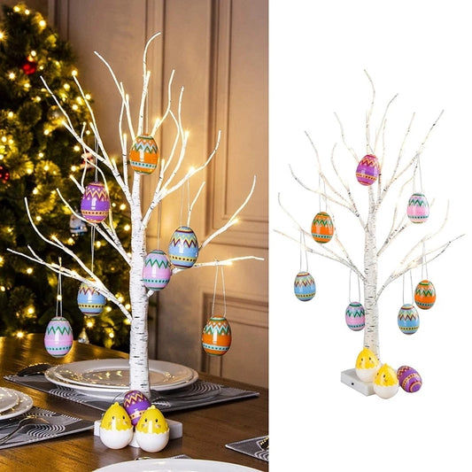 62cm Birch Tree Led Light  Hanging . - Orchid Unique