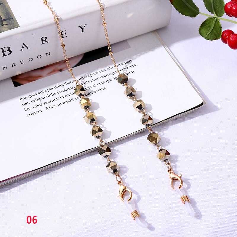 Bohemian Crystal Beaded Glasses Chains - Orchid Unique