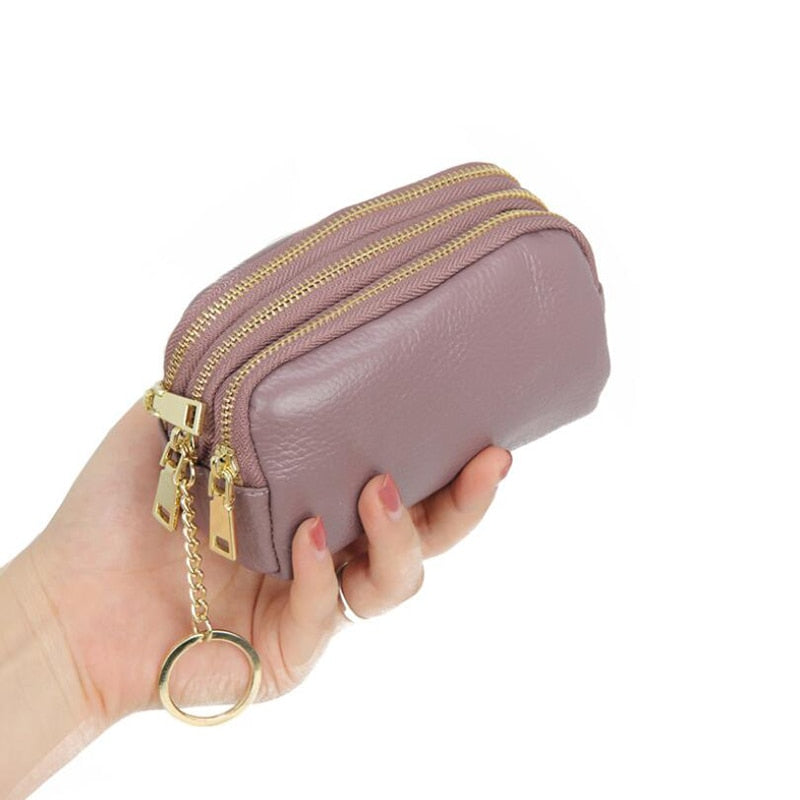 Genuine Leather Wallet - Orchid Unique