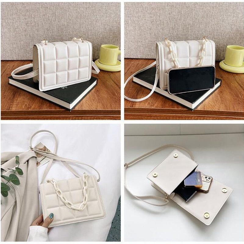 Honeycherry Geo Embossed Flap Mini purse - Orchid Unique