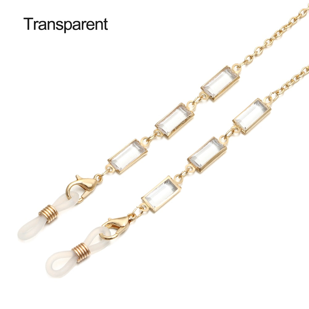 Crystal Beaded Glasses Chains - Orchid Unique