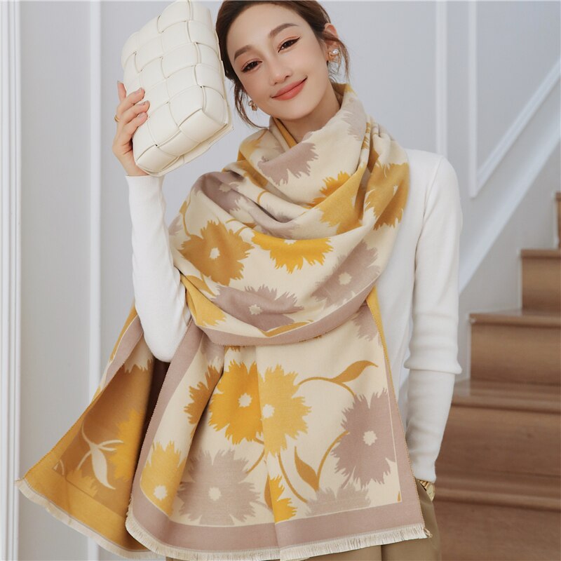 2023 Cashmere Winter Scarf for Women Luxury - Orchid Unique