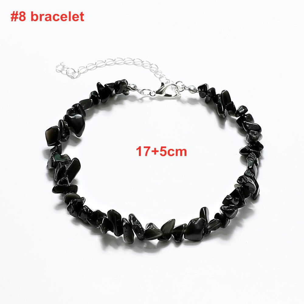 Bohemia Beaded Necklace/Bracelet Set - Orchid Unique