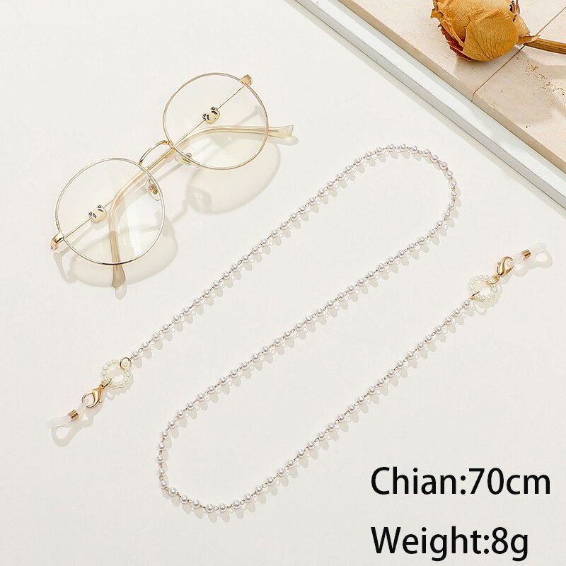 Colorful Crystal Beaded Sunglasses Chains - Orchid Unique